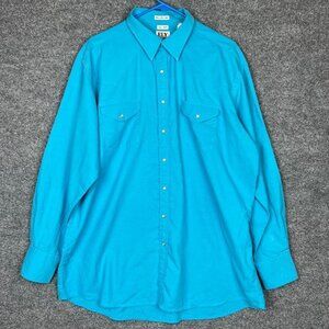 Fly Cattleman Wrinkle Resistant Pearl Snap Western Shirt 18/36 Long Sleeve shirt